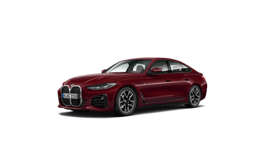 BMW Serie 4 BMW Serie 4 Gran Coupé G26 2021 vista de tres cuartos del lateral BMW Serie 4 BMW Serie 4 Gran Coupé G26 2021 vista de tres cuartos del lateral