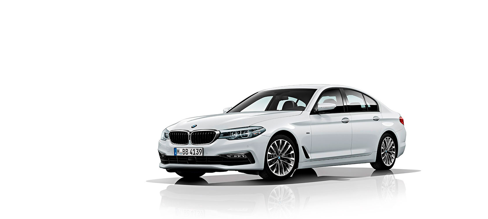 BMW Serie 5 Berlina Vista frontal del BMW Serie 5 Berlina en Weiss.