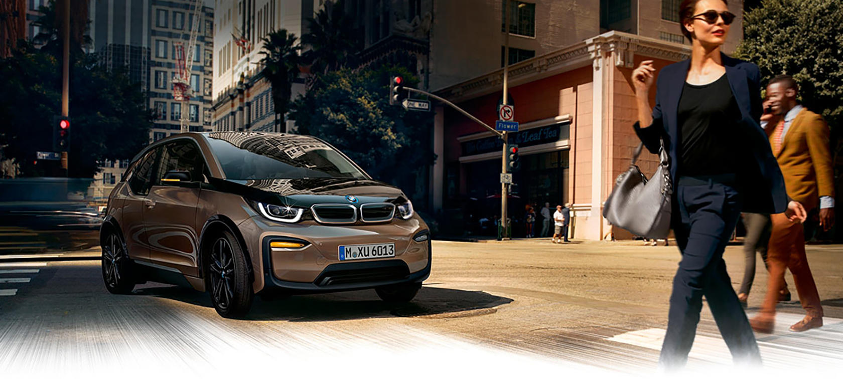Cómo conducir un coche eléctrico. BMW i3 vista delantera Cómo conducir un coche eléctrico. BMW i3 vista delantera