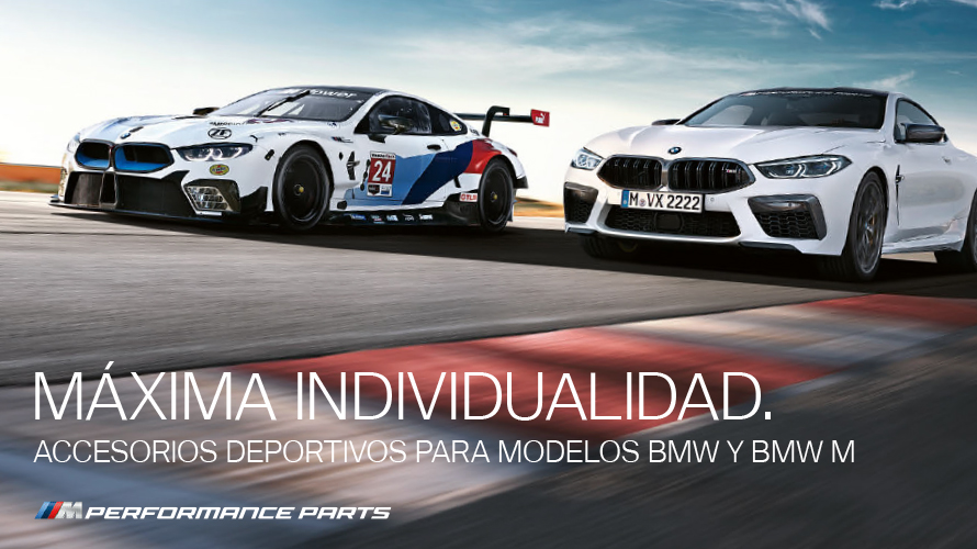 Más deportividad para tu BMW. Accesorios m perfomance. Más deportividad para tu BMW. Accesorios m perfomance.